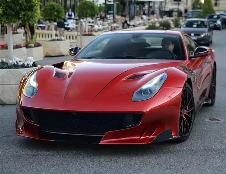 High Quality Factory Direct TDF Style Carbon Fiber Hood for F12 5