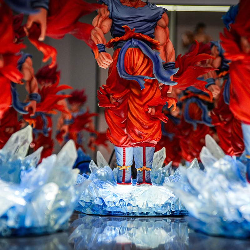 Figurka Jt Dragon Ball Z Son Goku Goku Blue Jt Podstawa Led Super Saiyan Figurki Kolekcjonerskie Model Zabawki Prezent