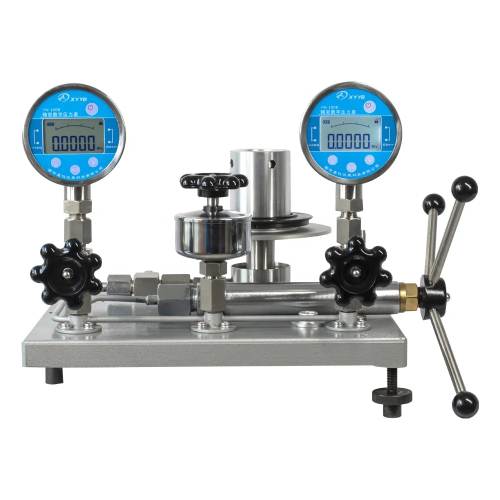 Xinyi High Precision Dead Weight Deadweight Tester Calibration with Pressure Gauge 0.05/0.02fs