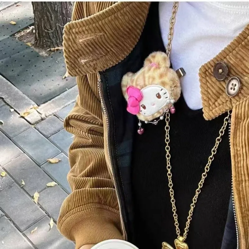 الكورية KT Kawaii ليوبارد طباعة أفخم مشبك شعر أنيمي الفتيات Y2k قلادة الكرتون الانفجارات مقاطع دبوس الشعر إكسسوارات الشعر هدايا
