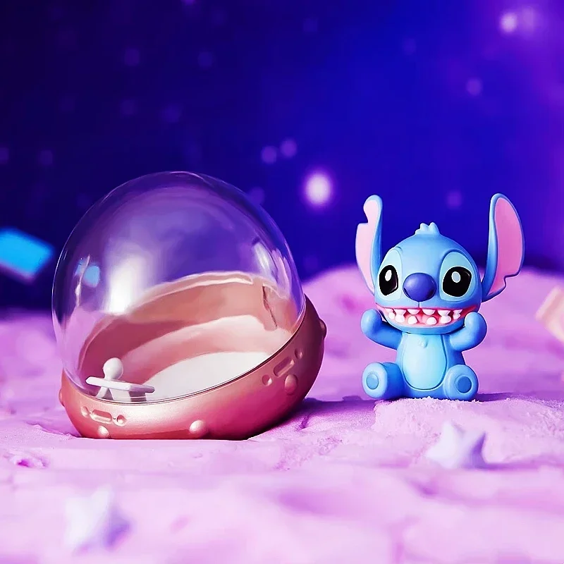 Autentico Disney Stitch interstellare Shuttle Series Blind Box Home Desktop Car Decoration Cute Doll regali giocattolo fatti a mano