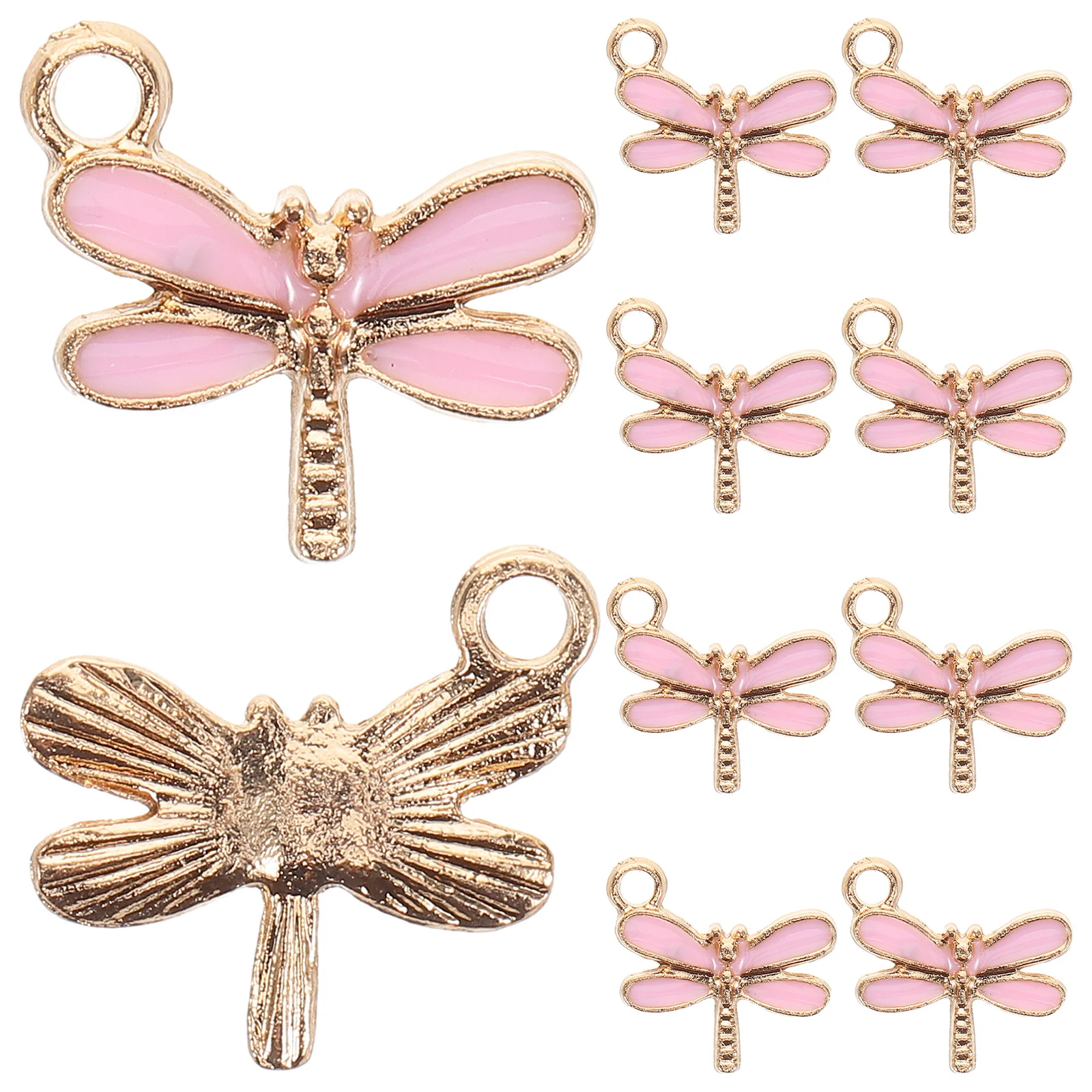 

10pcs Dragonfly Pendant Charms Cute Cartoon Alloy Animal Decoration For Jewelry Making Resin Crafts Earrings Bracelets