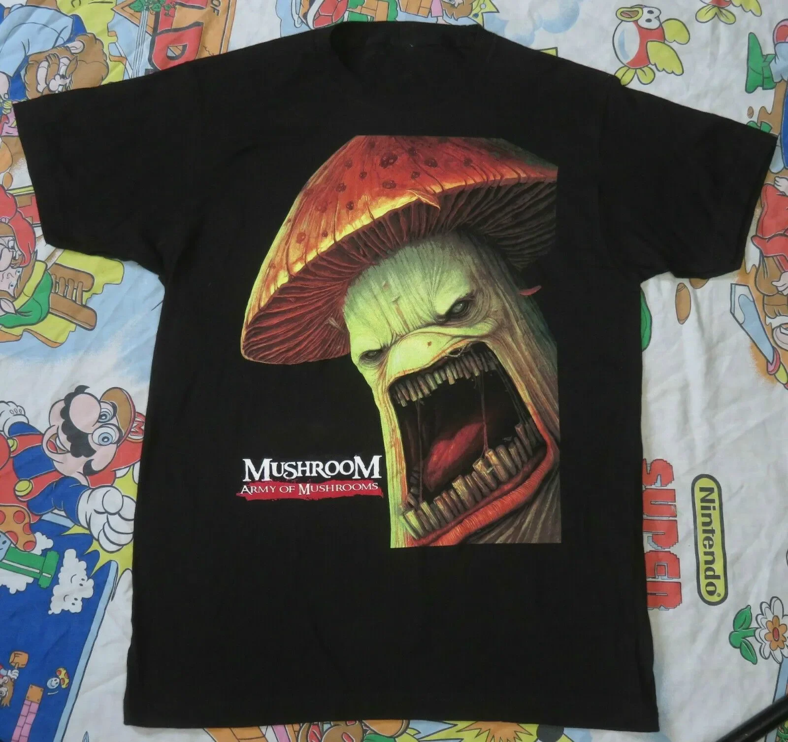 

Cool Fashion Electro Music Army of Mushrooms T-Shirt. Summer Cotton Short Sleeve O-Neck Mens T Shirt New S-3XL