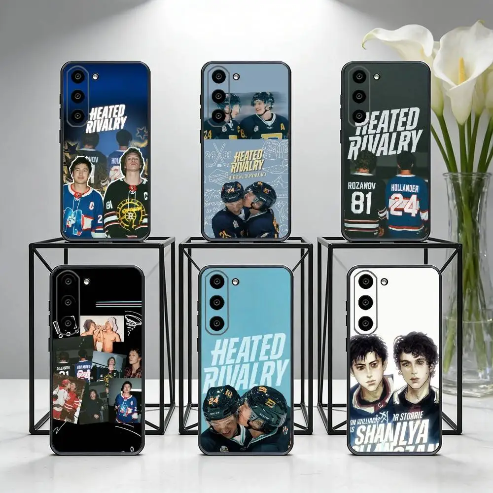

Heated R-Rivalry Ice Hockey Phone Case For Samsung Galaxy A73,A72,A71,A70,A53,A52,A51,Others Soft Black Cover