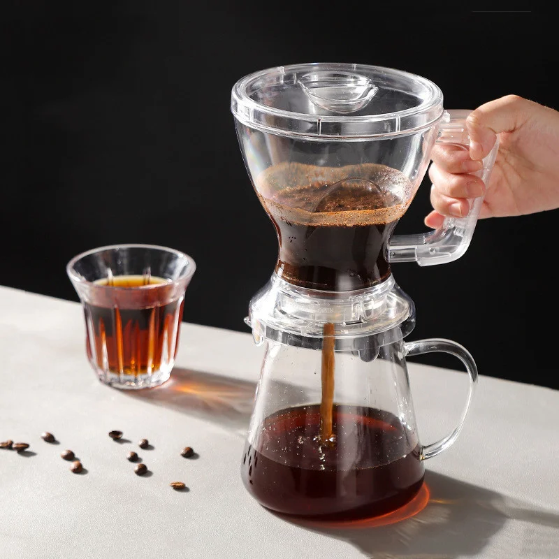 580ML Immersion Dripper Coffee Maker Set 600ML Glass Dripper Sharing Pot Pour Over Coffee Making Dripper Drip Coffee Accessories