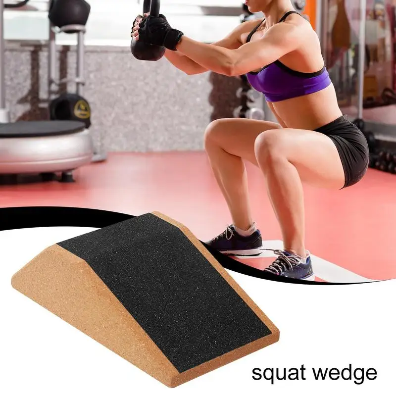 Squat Wedge Exercise Squat Wedges Non-Slip Weightlifting Calf Trainer Calf Stretcher Slant Board For Foot Achilles Knee Ankle