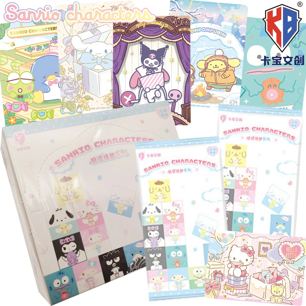 

New Original KABAO Sanrio Hobby Collection Cards Anime Cartoon Star Character Cute and Fun Colorful Puzzle Cards Birthday Gifts
