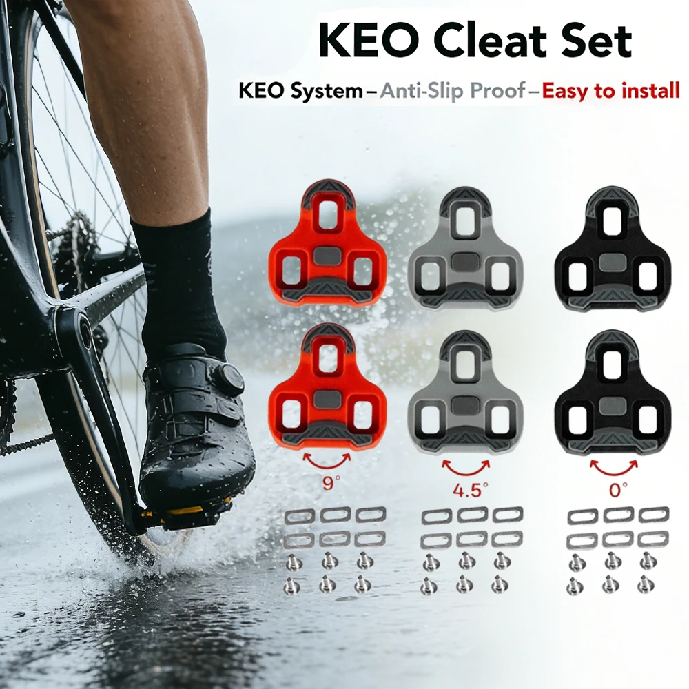 

Износостойкие шипы из ТПУ для шоссейного велосипеда, накладки на педали, противоскользящие велосипедные фиксирующие шипы для педалей, набор для велосипедной обуви системы LOOK KEO