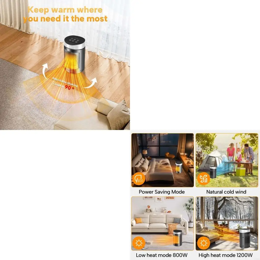 

Small Space Heating Machine Portable Electric Heating Machine for Indoor Use Ceramic Saving