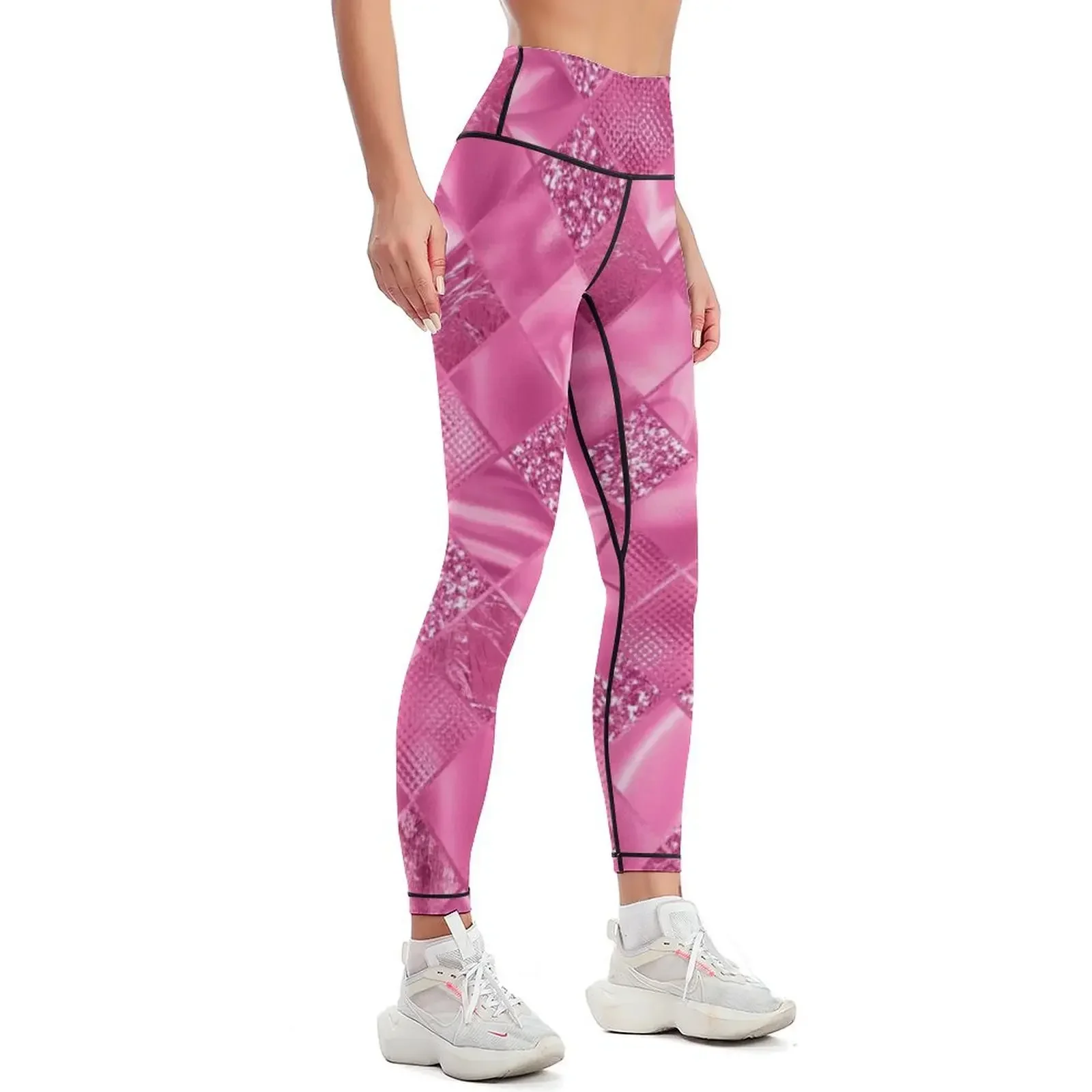 Hot pink pattern #5 Leggings Women's gym workout clothes for flared Pants sport Womens Leggings