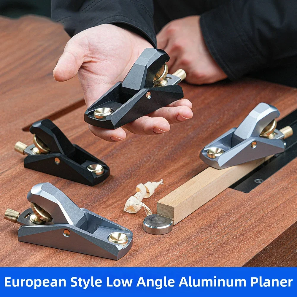 1pc-低角度ブロックプレーナー、調節可能な口付き小型ハンドプレーナー、木材プレーナー、木材の平削り、トリミング、diyクラフト、大工用