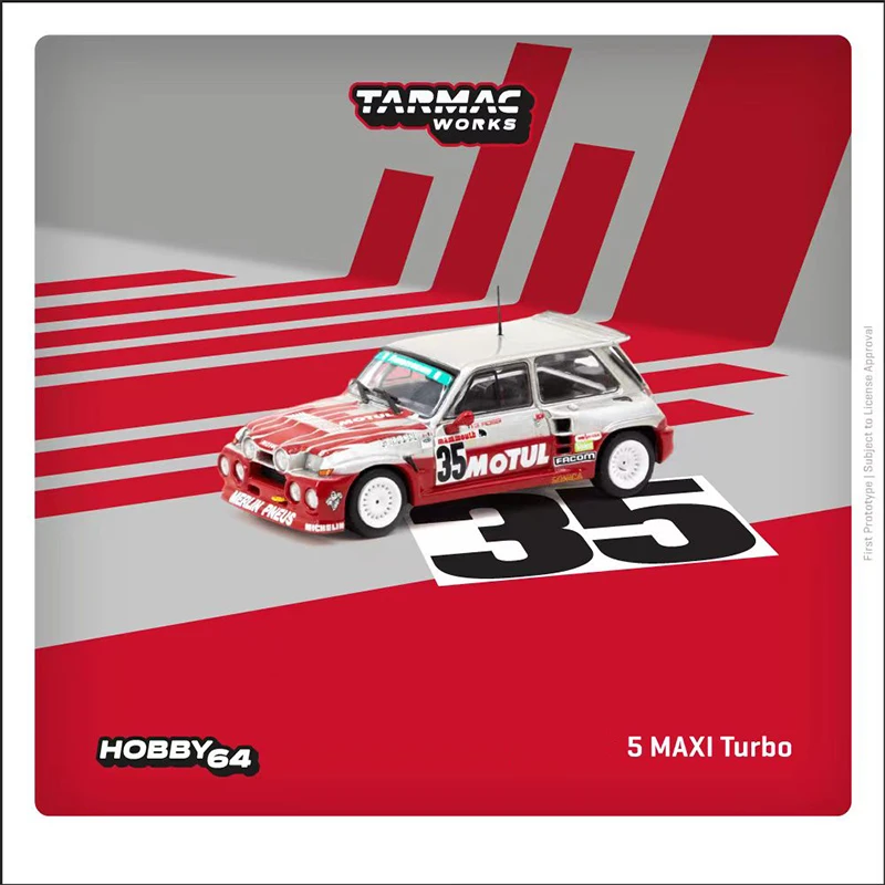 TW en Stock 1:64 5 MAXI Turbo European Hill Climb Diecast Diorama colección de modelos de coches juguetes en miniatura Tarmac Works