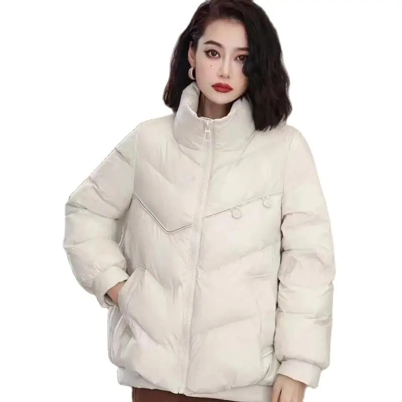 

Red Parkas Coat 2023 New Women Down Jacket Winter Coat Female Short Parkas Loose Thick Warm Outwear Versatile Leisure Time Tops