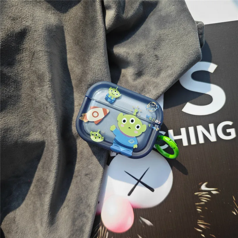 Alien rocket Earphone Case For AirPods 1 2 3 Pro Pro2 Disney Toy Story Wireless Bluetooth earphones headset Cover for airpods