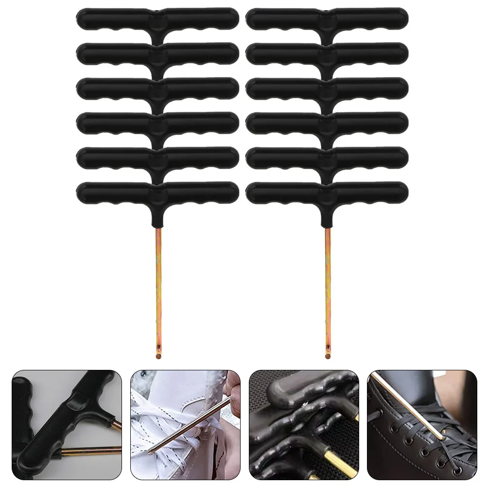 

12 Pcs Accessories Shoelace Fastener Trampoline Spring Plastic Ice Skate Tightener Tool