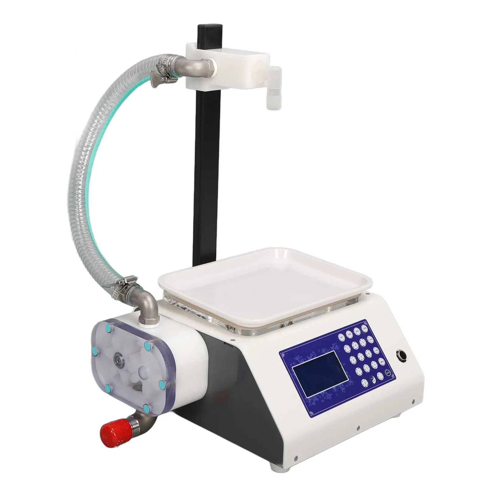 

Auto Digital Bottle Filler Low Noise Shell Sheet Metal Honey Filling Machine Antidrip Adjustable Lifting Rod for Beekeeping