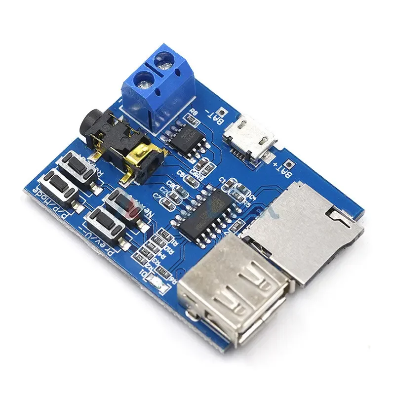 TF card U disk MP3 Format decoder board module amplifier decoding audio Player