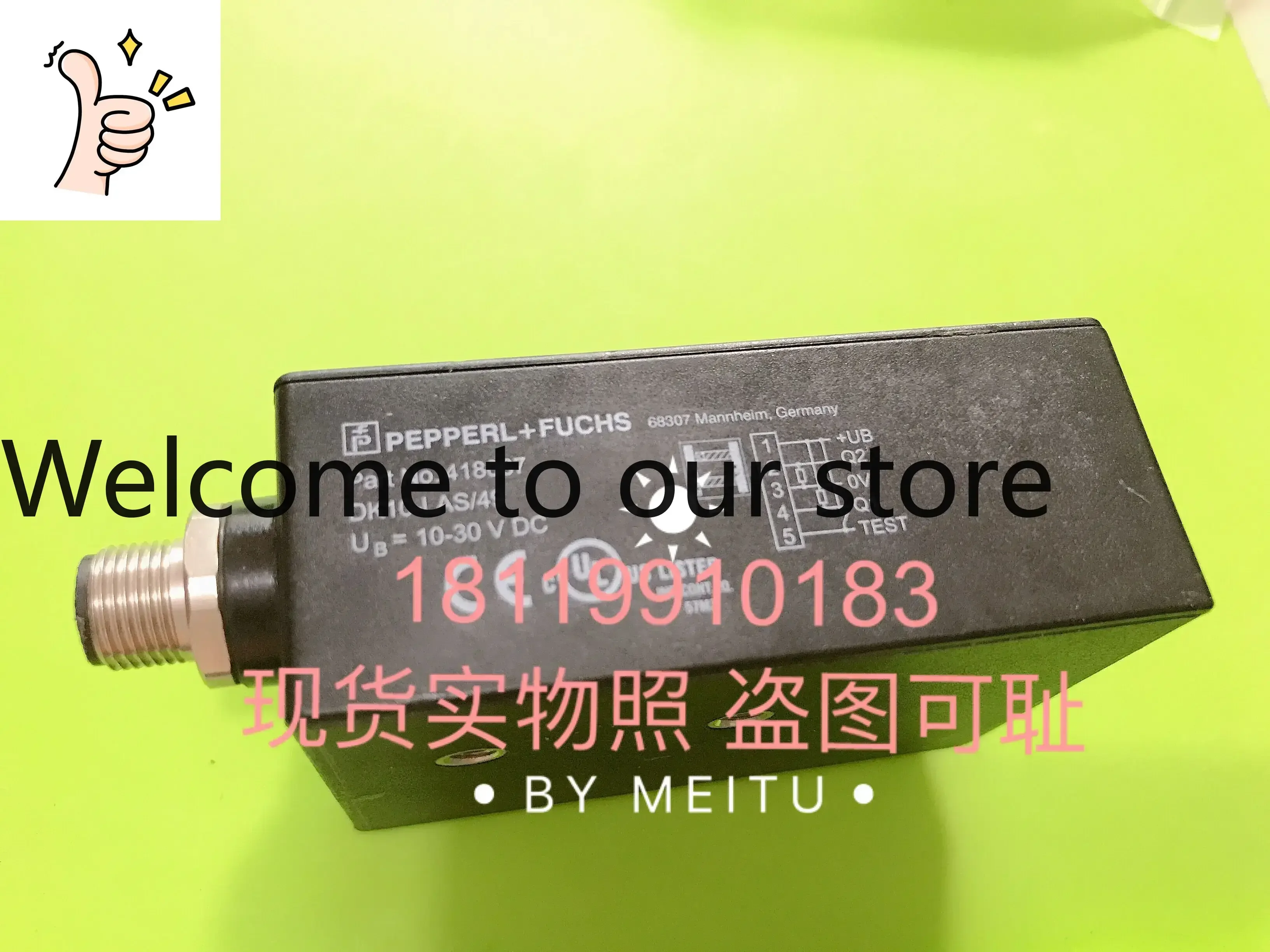2025 Physical Photo Of Beijiafu P+F Color Contrast Sensor DK10-LAS/49 418067 In Stock