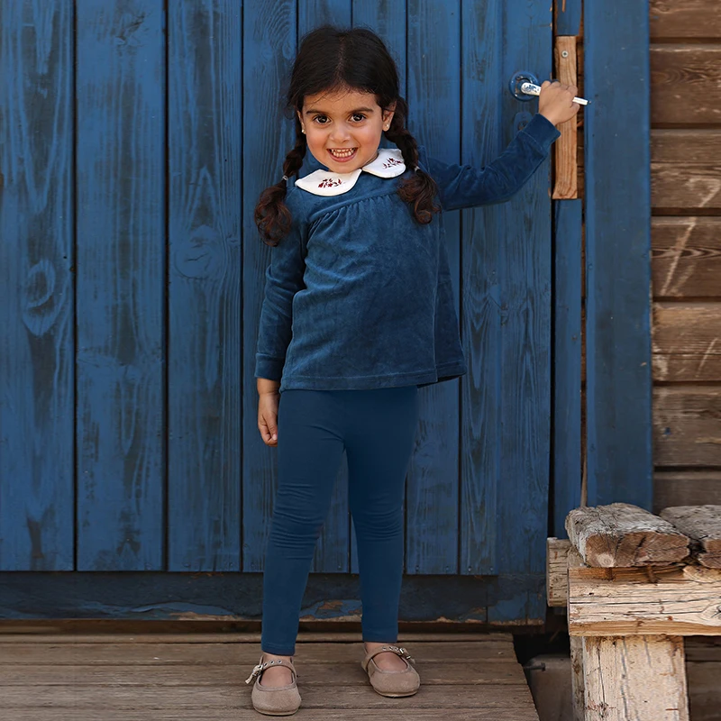 AA-AW26 Regal Slate Navy Lounge-Set – passendes Familien-Set für Kinderkleidung, Baby-Jungen-Oberteil und Leggings – Detail 14