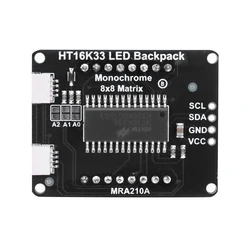 HT16K33 8x8 LED Dot Matrix DIY Kit I2C Interface Microcontroller Module 5V MCU LED Display Control Module for Arduino