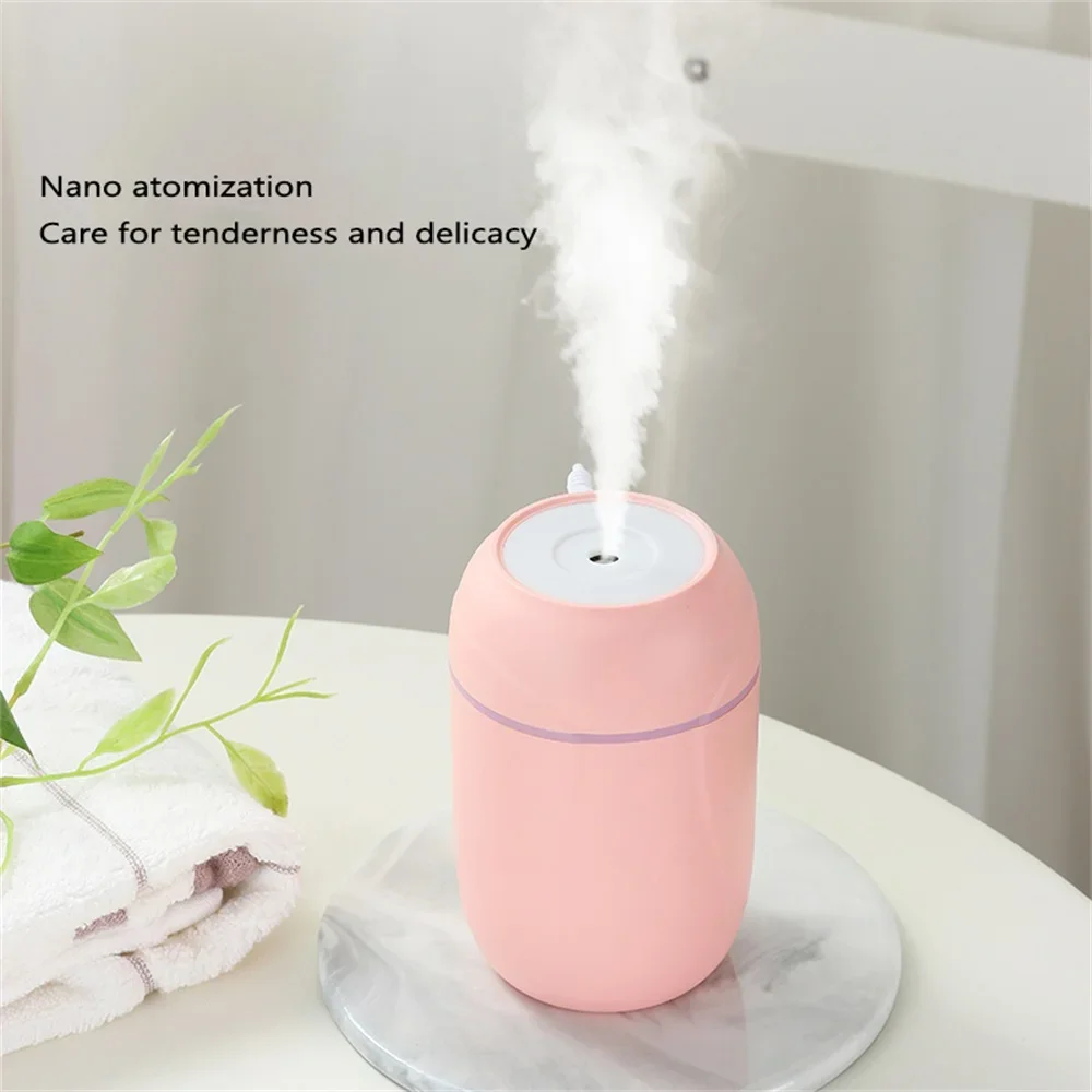 Portable USB Air Humidifier 260ml Ultrasonic Aroma Essential Oil Cool Mist Purifier Aromatherapy