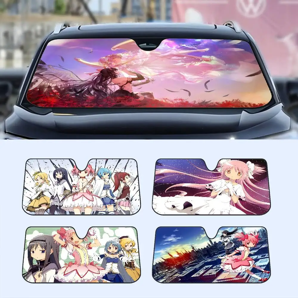 

M-MAGICAL G-GIRL M-MADOKA Автомобильный солнцезащитный козырек на лобовое стекло, шокованные солнцезащитные козырьки на переднее окно автомобиля, сохраняют автомобилем, прохладный УФ-защита