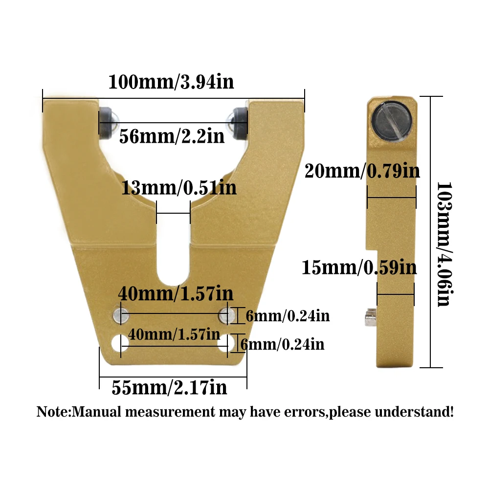 

ISO30 Tool Holder Forks Aluminum Clamp with Ball Bearing Wear Resistance for ATC Auto Tool Changer CNC Router/Spindle