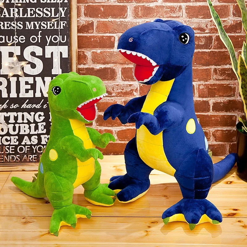 Polka Dot Dinosaur Plush Toy Large Tyrannosaurus Rex Doll Rag Doll Pillow Children's Doll Boy Gift Stuffed Animal Patung Dolls