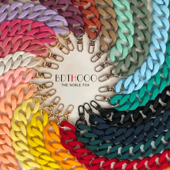 שרשרת אופנה תיק נשים אביזרי אקריליק שרף יוקרה חלבית שעון רצועת מצמד כתף תיק Diy 45CM120CM