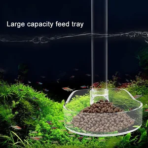 Balık tankını tanka besleme seti, tüp, şeffaf, çok fonksiyonlu büyük kapasiteli balık tankına yiyecek teslimatı, tüpün plakası karideslerin gücüne Besleyicinin en iyi 10 satışı, ağır hizmet - no. 1