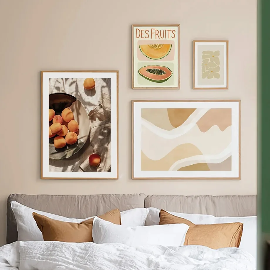 Woman Apricot Lemon Papaya William Morris Botanical Wall Art Canvas Painting Posters And Prints Pictures For Living Room Decor