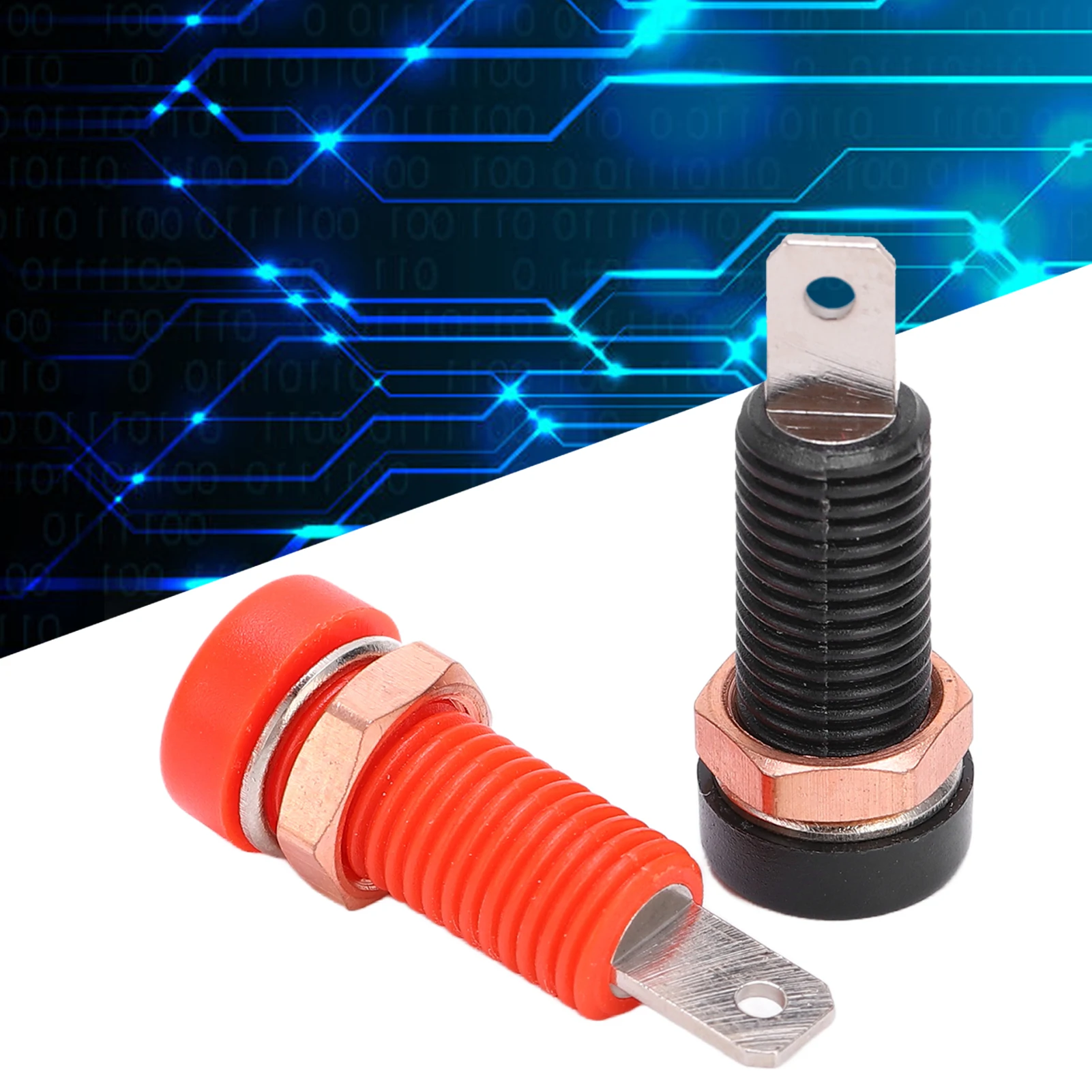 Banana Plugs Stable  Insulation Resistance Banana Plug Female 4mm/0.2in Hole for Electronic Equipment