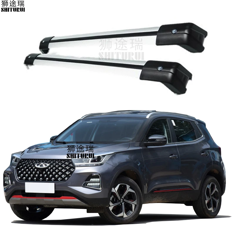 

SHITURUI For Chery Tiggo 5X/DR 5.0 Serultra quiet truck roof bar car special aluminum alloy belt lock