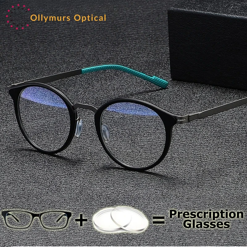 

OLLYMURS очки по рецепту круглые женские ультра легкие тонкие оптические оправы свободная форма цифровые прогрессивные мультифокальные широкое поле