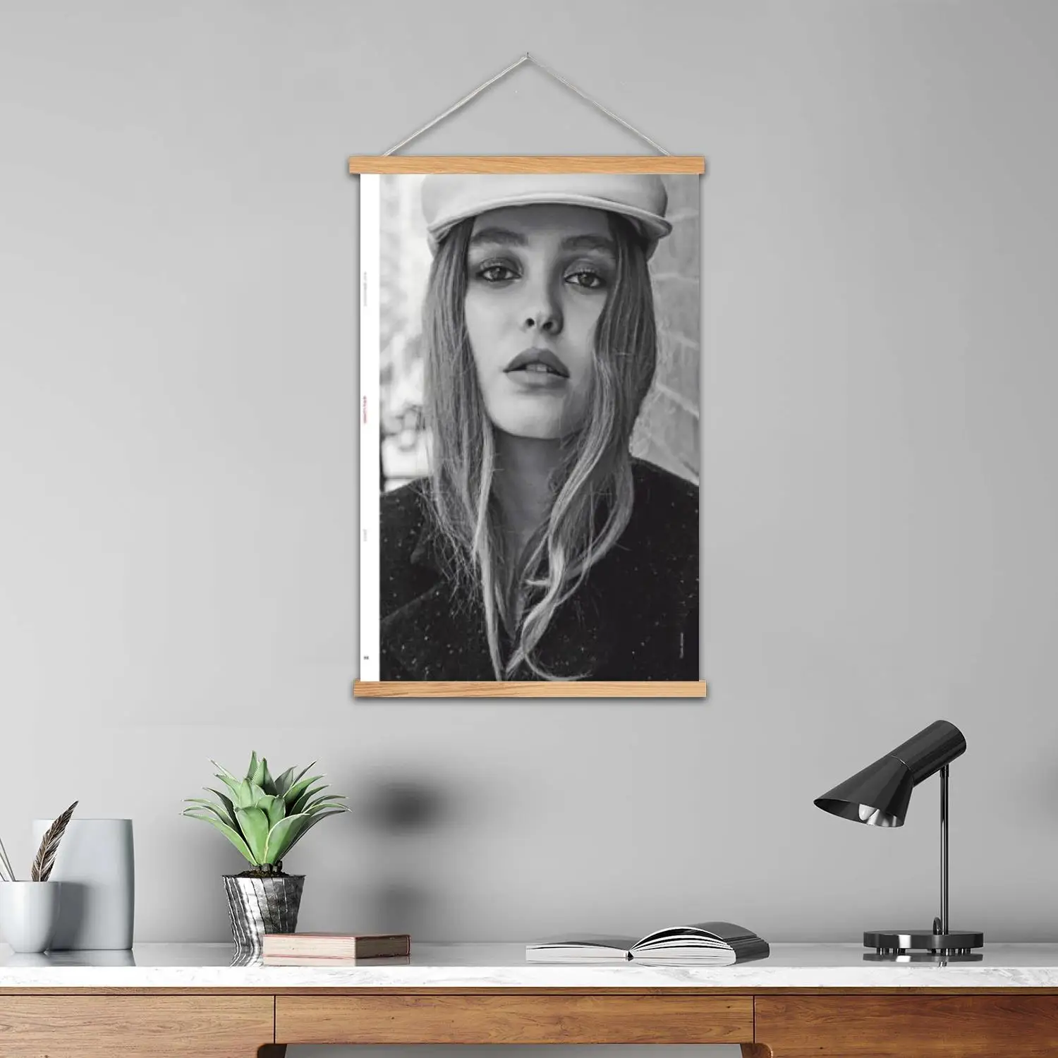 lily rose depp actor Framed Wall Painting Canvas Art Poster and Wall Art,  Modern Family, Bedroom Decor, Decorative painting