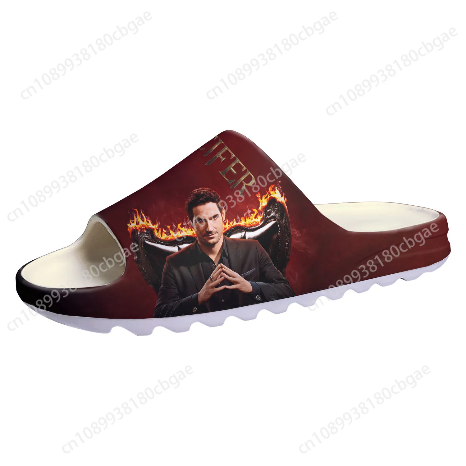 Lucifer Soft Sole Sllipers Home Clogs Tom Ellis Step On Water Shoes Mens Womens Teenager Step in Customized Sandals