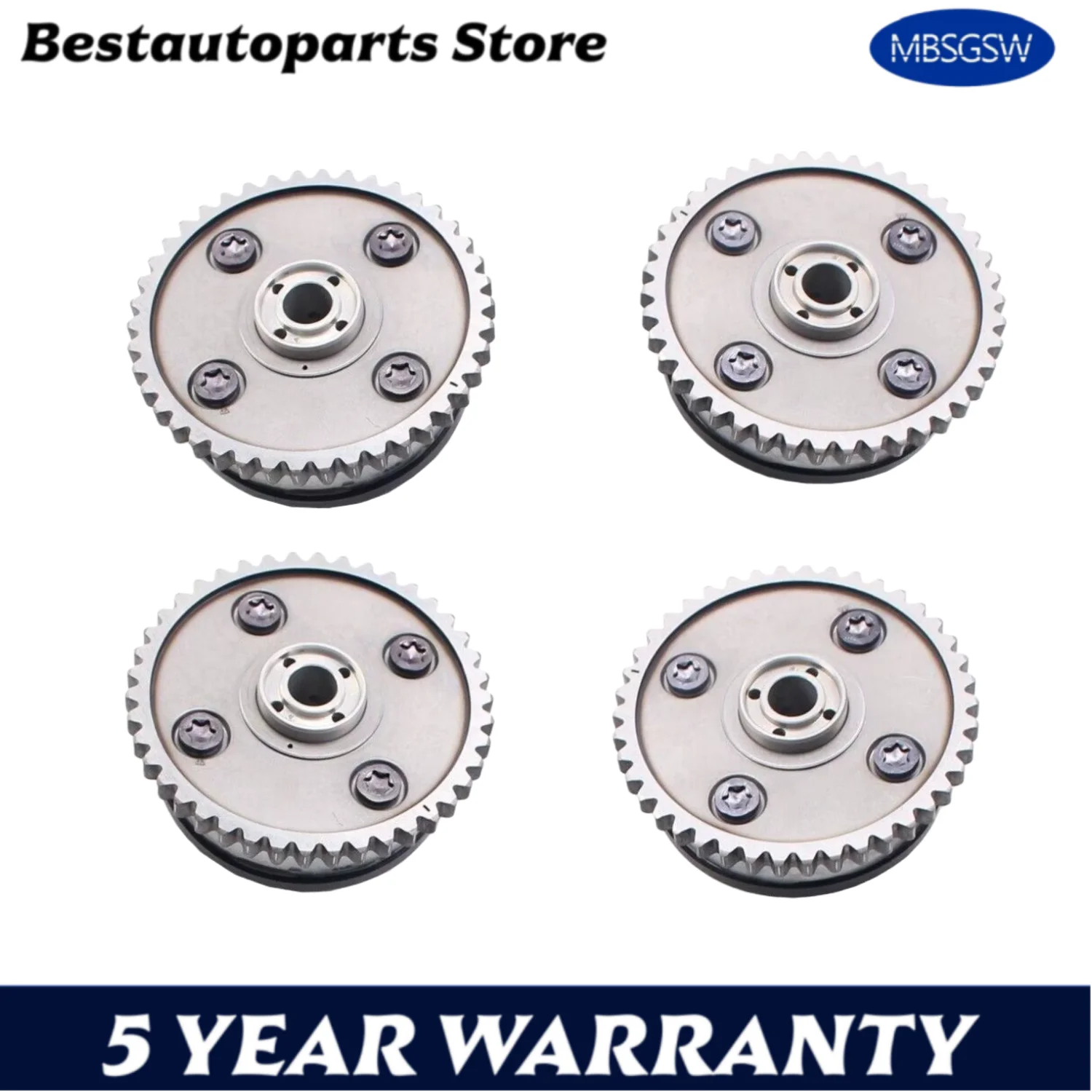 4pcs N63B40 S63B44 11367600085 11367600086 Timing Chain Sprocket Intake & Exhaust For 2014-2020 BMW X5 X6 550I 750I 4.4L V8