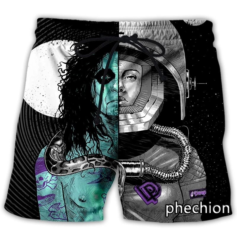 phechion New Fashion Men/Women Deep Purple Band 3D Printed Casual Shorts Streetwear Men Loose Sporting Shorts L157