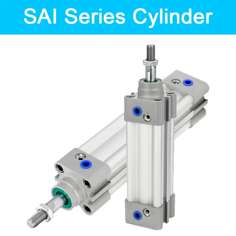 Airtac Type SAI Series Pneumatic standard cylinder SAI32 40 50 63 80 Single-axis high-thrust standard magnetic type