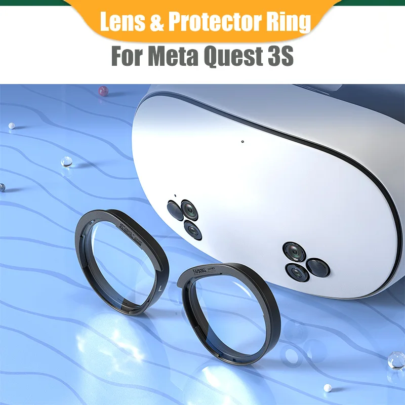 Anti-blue Lens For Meta Quest 3S VR Glasses Lens Protector Ring Anti-Scratch Lenses Protective Frame VR Accessories