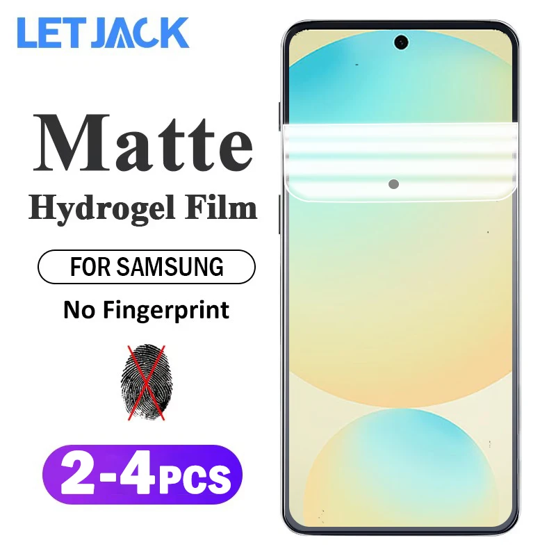 2-4Piece Matte Hydrogel Film For Samsung Galaxy S24 S23 S21 S20 FE 5G S10e S10 Note 10 Lite M54 M53 M52 M51 M31 Screen Protector