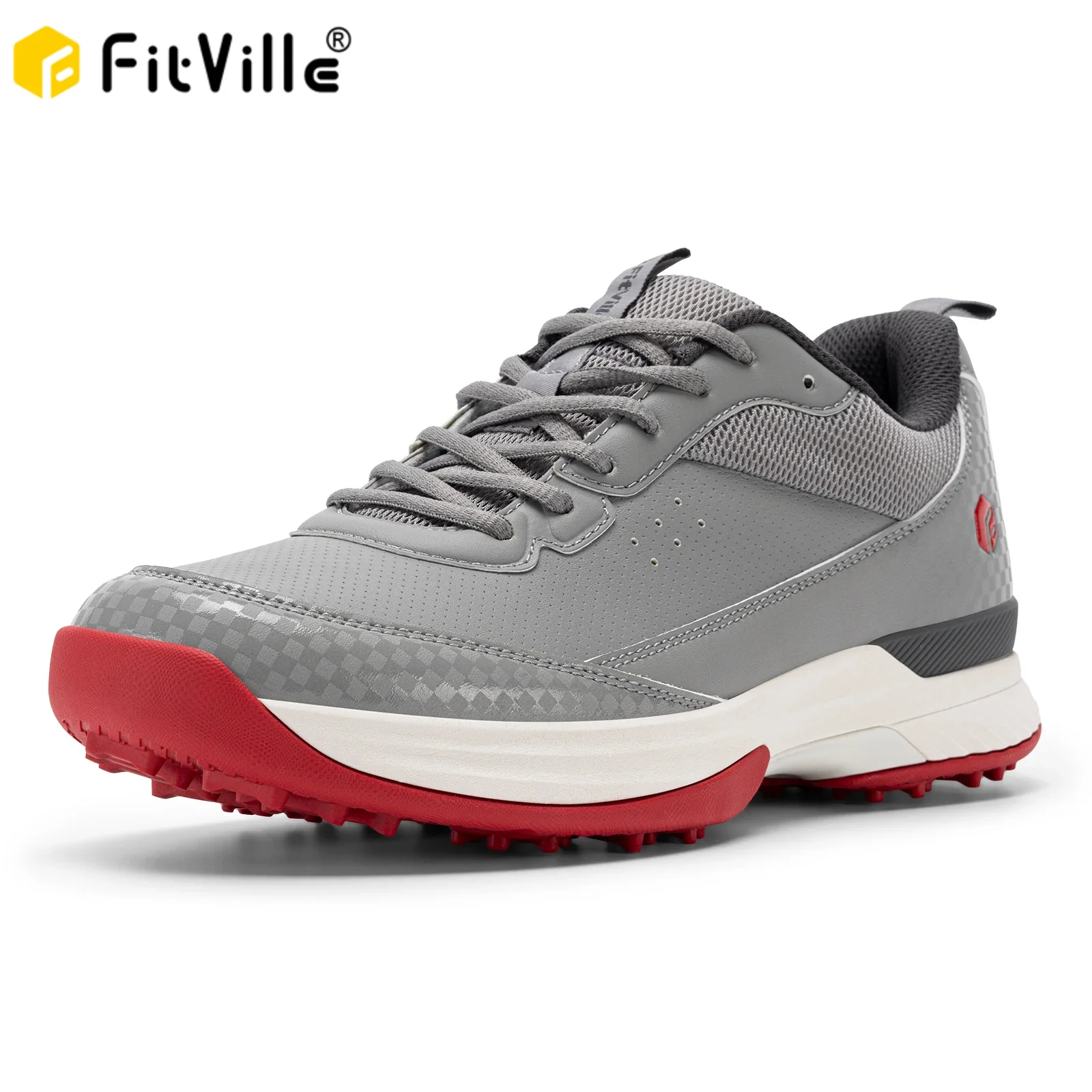 Breite Version Herren Golfschuhe Professionelle Outdoor rutschfeste wasserdichte mit Spikes Outdoor Pickleballschuhe