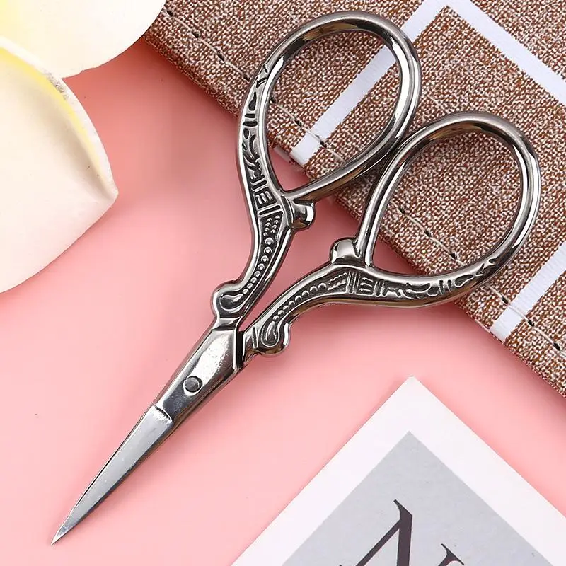 small Crane Mouth Scissors stainless steel Retro Vintage For DIY Sewing Thread Cutting Embroidery Fabric Needlework — zdjęcie 3