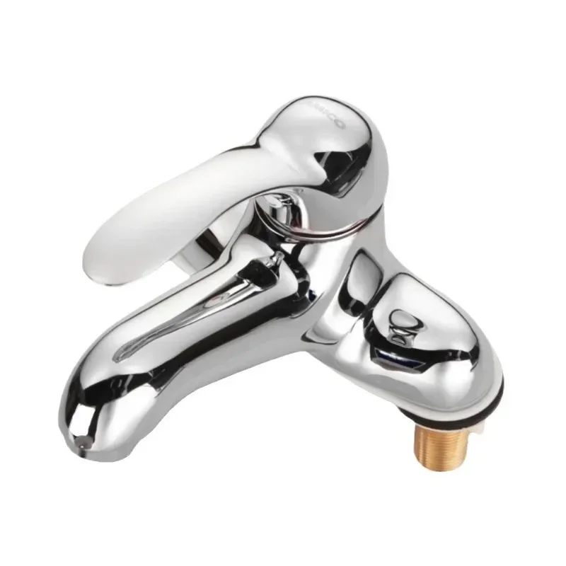 European single handle double hole all copper table basin faucet washbasin hot and cold faucet