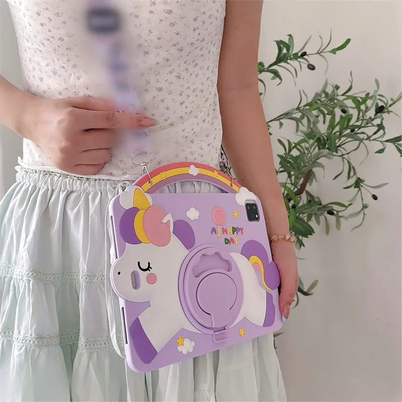 

For Lenovo Idea Tab M11 11" Xiaoxin Pad 11 inch 2025 TB336FU TB336ZU TB335FC TB330FU Kid Cartoon Silicon Tablet Case Stand Funda