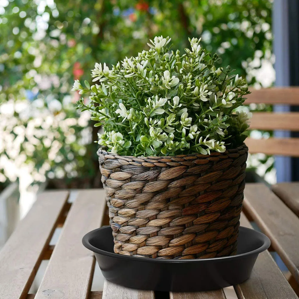3Pcs Heavy Duty Flower Pot Durable Plastic Tray Saucers Drip Trays Plant Saucer Indoor Outdoor