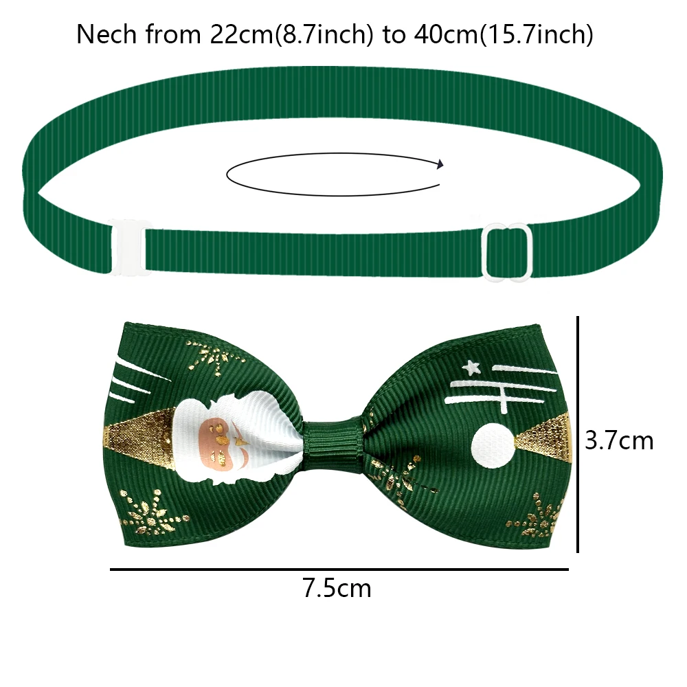 50/100PCS Christmas Decorate Pet Dog Bowties Dog Cat Bow Ties&Bowties Holiday Pet Supplies Dog Bowtie for Small Dog Accessories