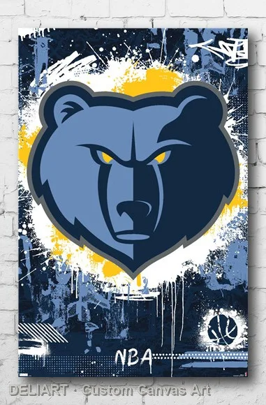 

MEMPHIS GRIZZLIES - MALIST Canvas Poster Custom Size Available Room Decoration Home Decor Wall Art