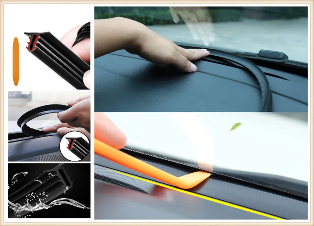 Car accessories sticker leakproof rubber soundproof sealing strip for Ford C-MAX Flex B-MAX Atlas Territory Formula Vertrek