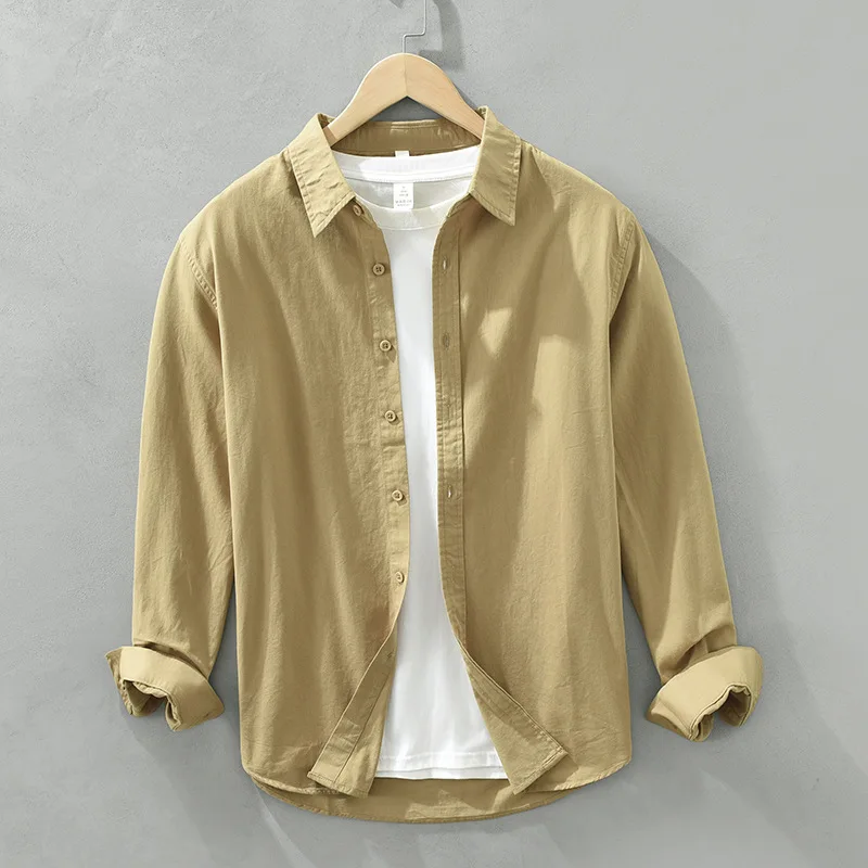 Long-sleeved Shirt Artistic Fresh Cotton Lapel